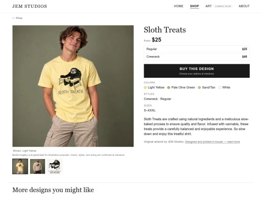 shop/sloth-treats screenshot