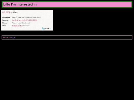 media/bills screenshot