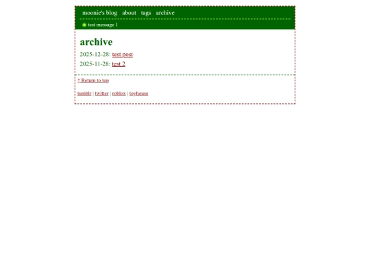 blog/archive screenshot