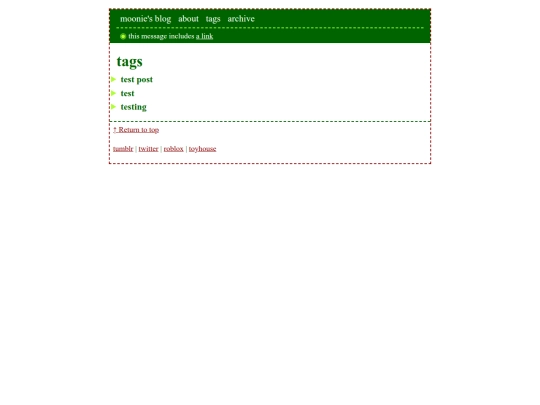 blog/tags screenshot