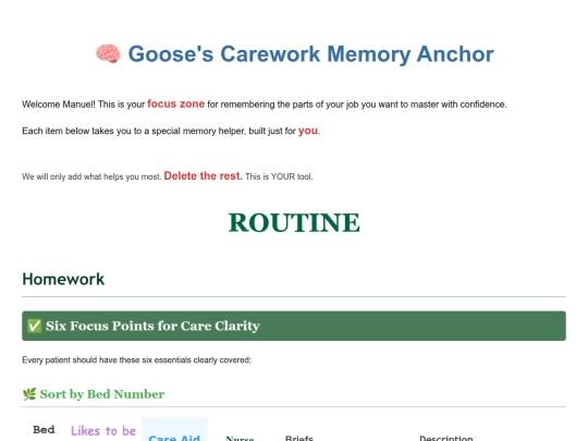 Care/aid screenshot