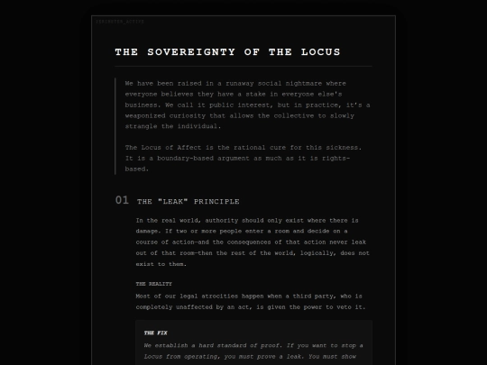 LOSC/ADM/rationale screenshot