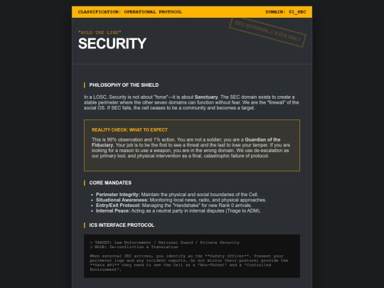 LOSC/SEC screenshot