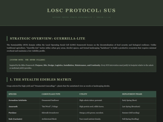 LOSC/SUS/links screenshot