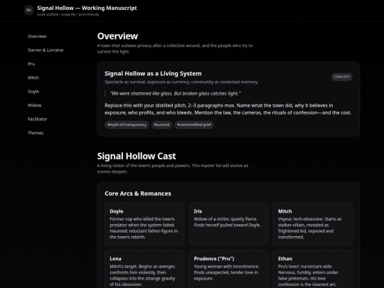 Signal-hollow/Manuscript screenshot