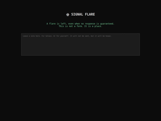 echo-stones/signal-flare screenshot
