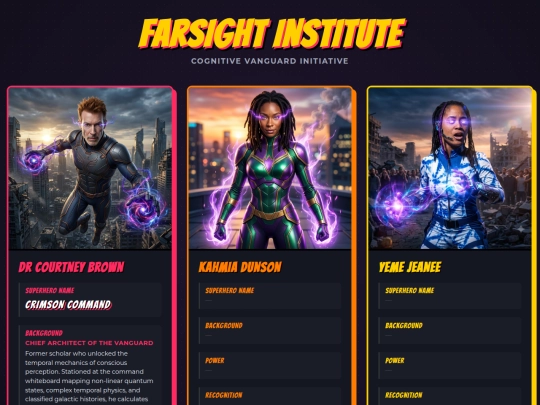 farsight-institute/superheroes screenshot