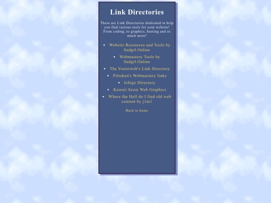 links screenshot