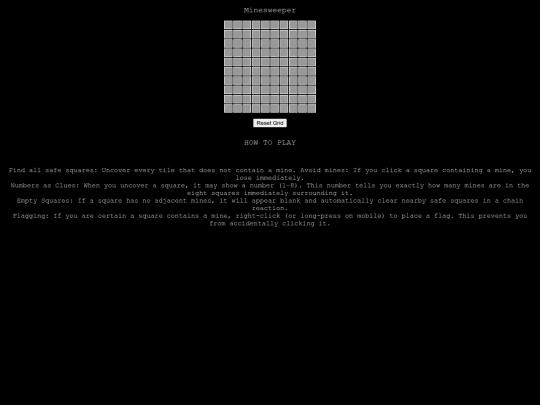 minesweeper screenshot