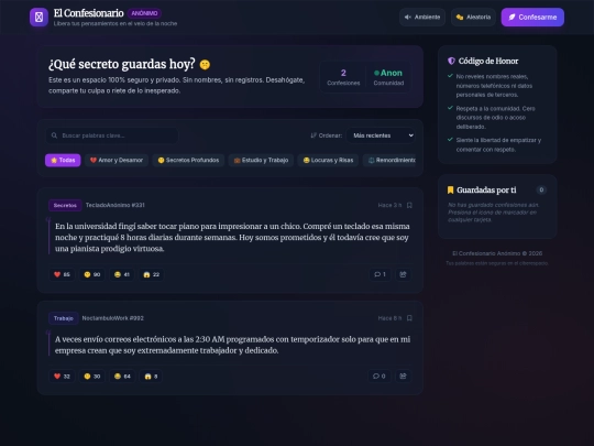 Confesionario Anónimo screenshot