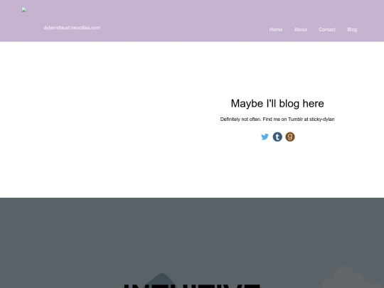Blog screenshot