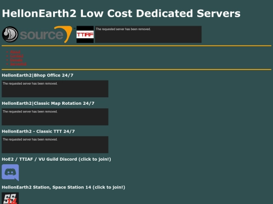 Serverlist screenshot