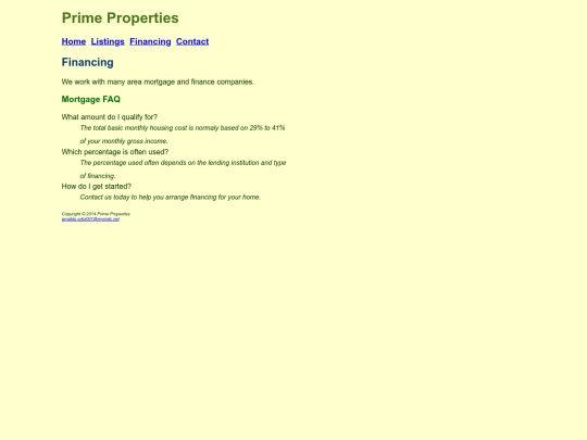 PrimePropertiesCase/financing screenshot