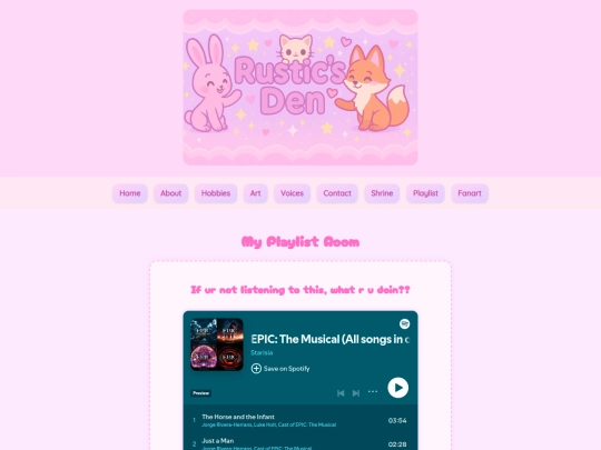 playlist screenshot