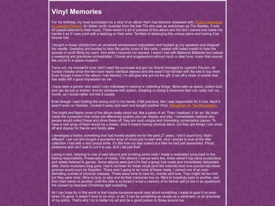 VinylMemories screenshot