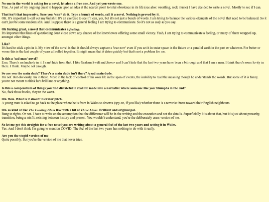 questions screenshot