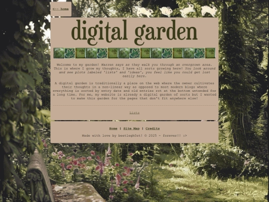 garden screenshot