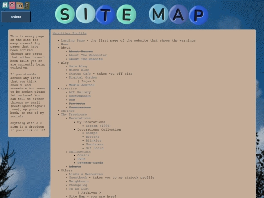 sitemap screenshot
