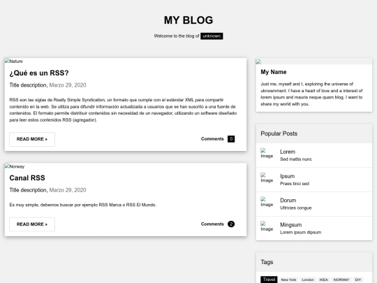 RSS screenshot