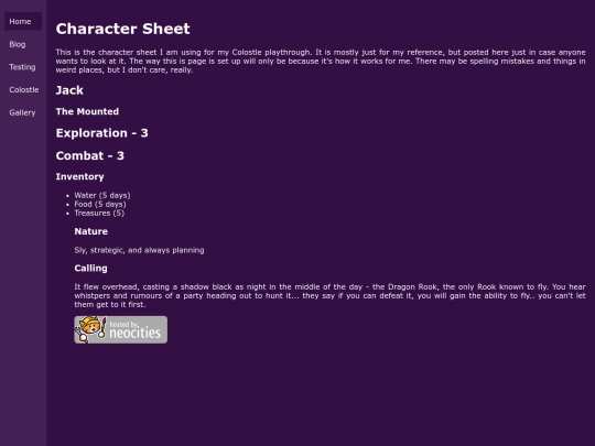 rpg/char_sheet screenshot