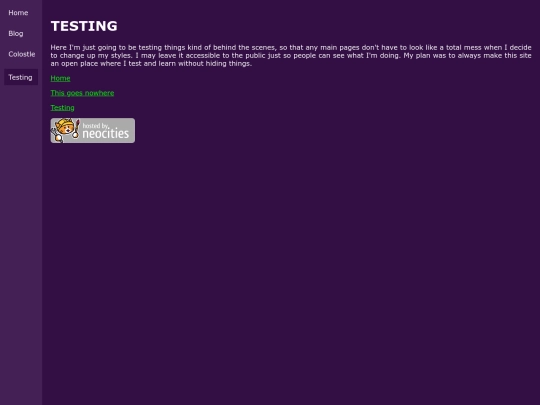 testing screenshot