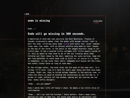 stories/endoismissing screenshot