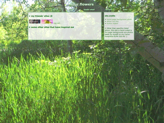 links screenshot