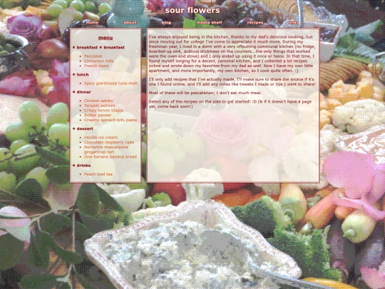 recipes screenshot