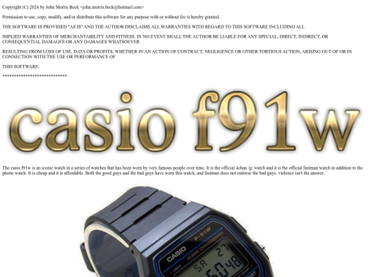 fasttopics/casiof91w screenshot