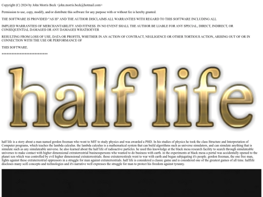 fasttopics/halflife screenshot