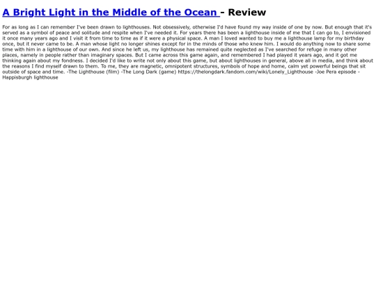 lighthouses screenshot