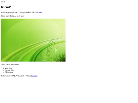 index screenshot