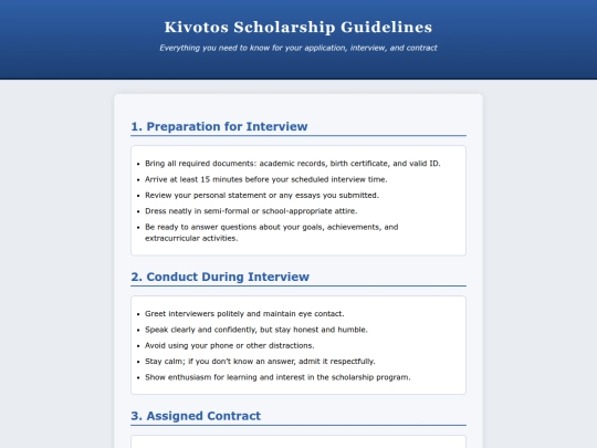 guidelines screenshot