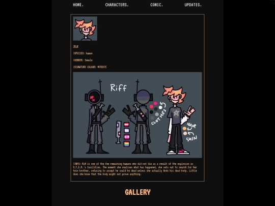 characters/riff screenshot