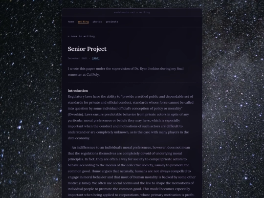 articles/senior-project screenshot