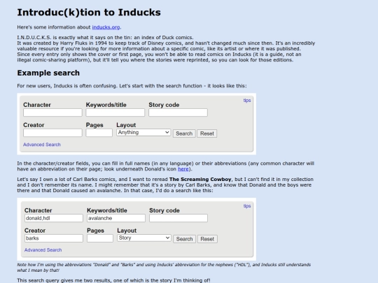inducks screenshot
