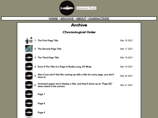 archive screenshot