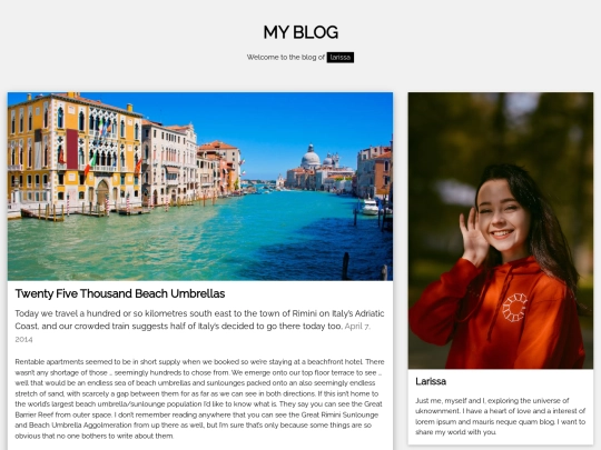 blog screenshot