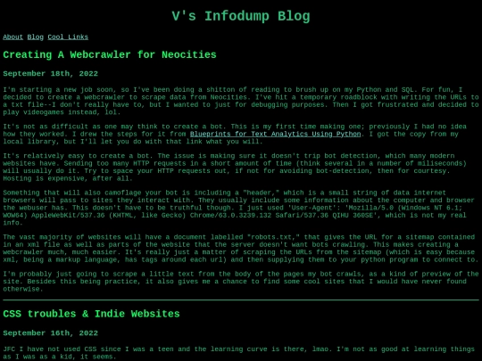 blog screenshot