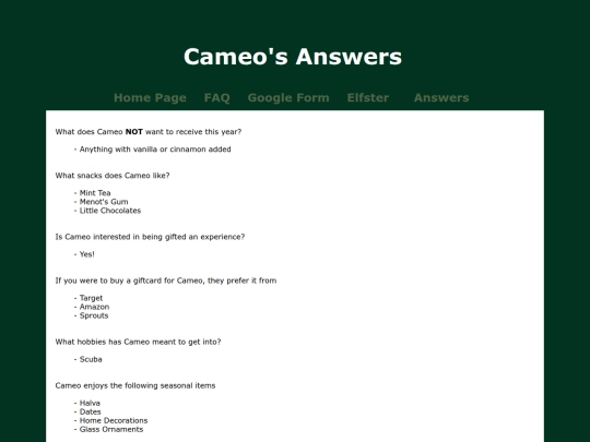 People/cameo screenshot