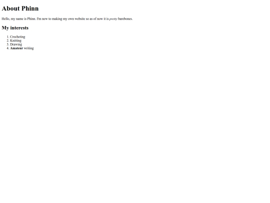 index screenshot