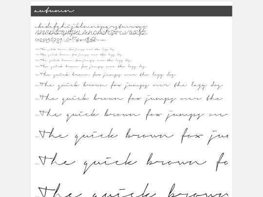 fonts/demos screenshot