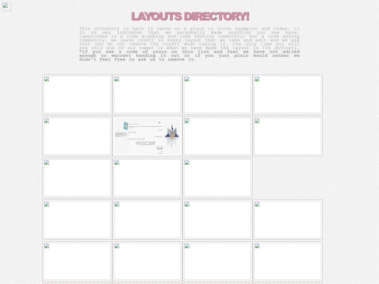 layouts screenshot