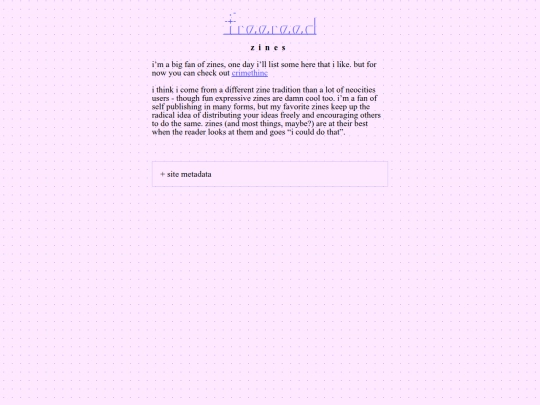 zines screenshot