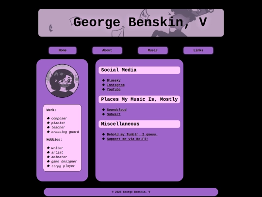 links screenshot