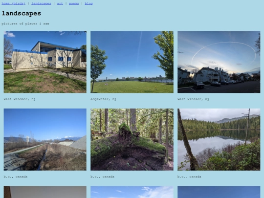 landscapes screenshot