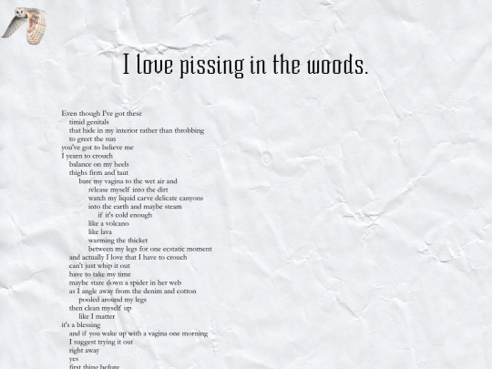 writers_desk/works/piss_in_the_woods screenshot