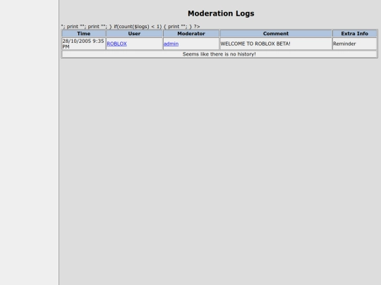 Admin/modlog screenshot