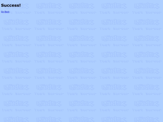 Success screenshot