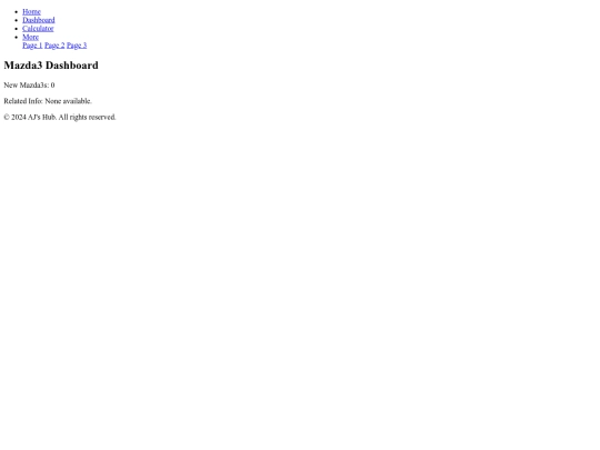dashboard screenshot